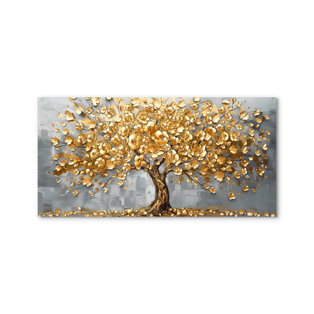 Abstract Colourful Tree Canvas