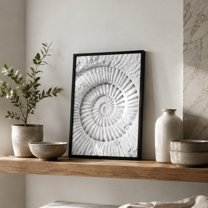 Ancient Spiral Fossil Canvas Print