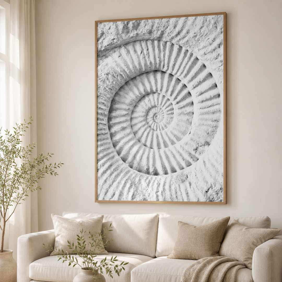 Ancient Spiral Fossil Canvas Print