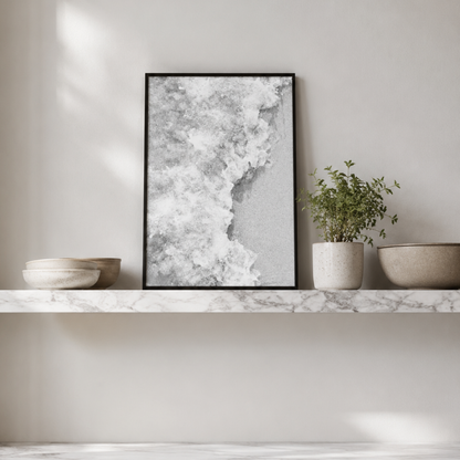 Foamline Shore Coastal Canvas Print