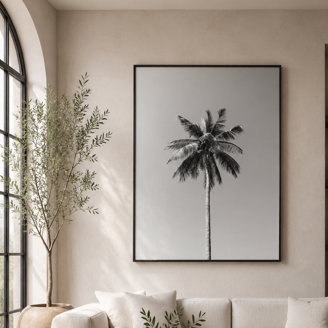 Lone Palm Skyline Canvas Print