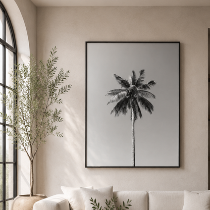 Lone Palm Skyline Canvas Print