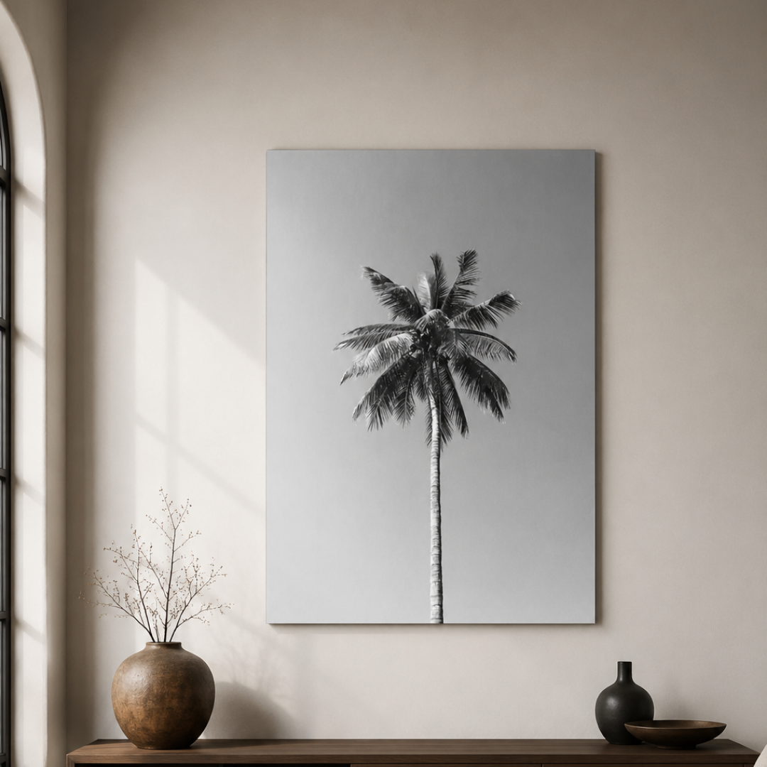 Lone Palm Skyline Canvas Print