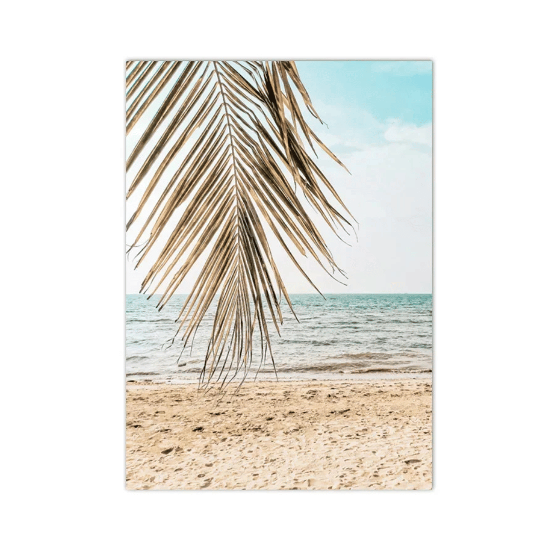 Palm Fringe Shore Canvas Print