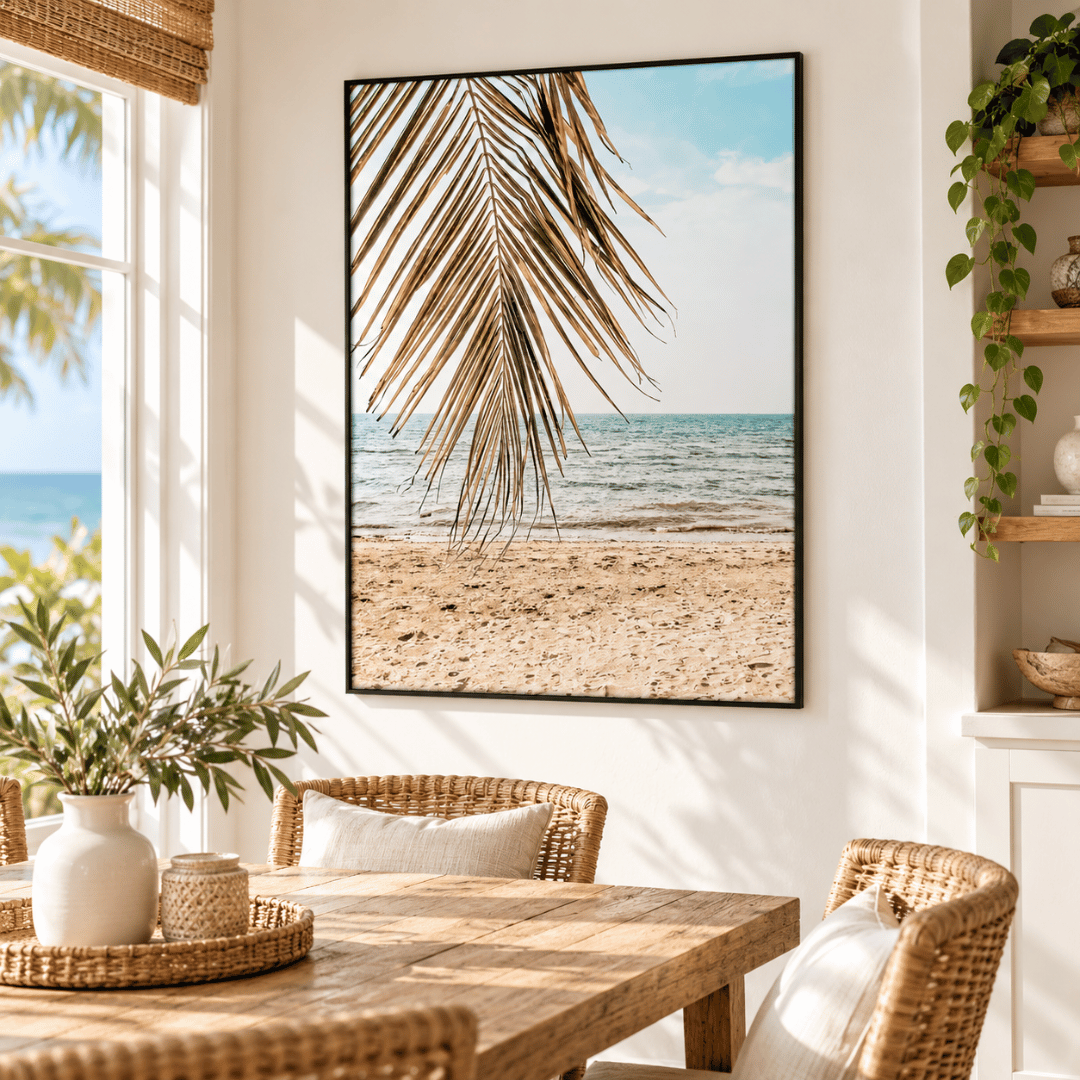 Palm Fringe Shore Canvas Print