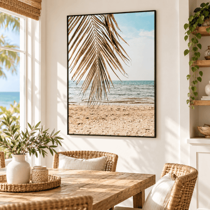 Palm Fringe Shore Canvas Print