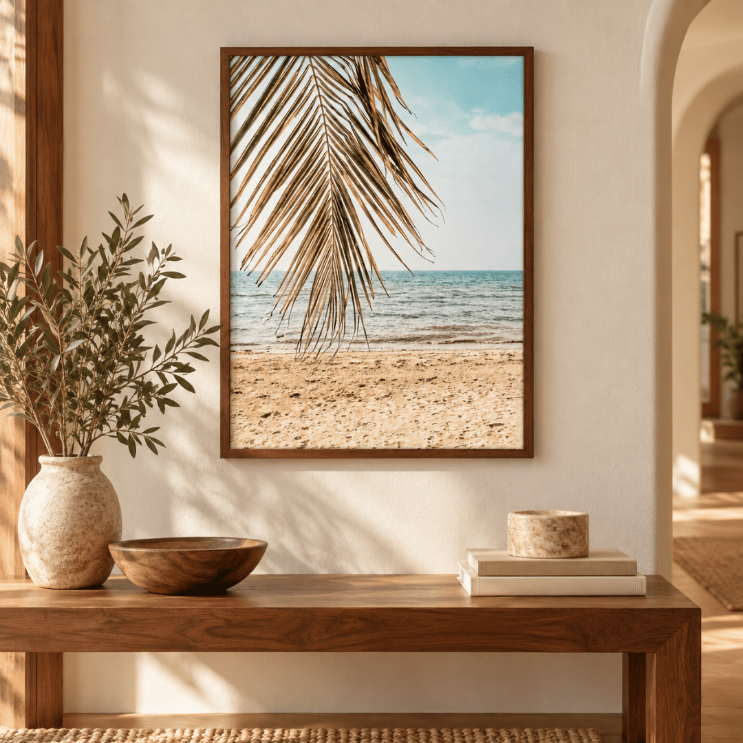 Palm Fringe Shore Canvas Print