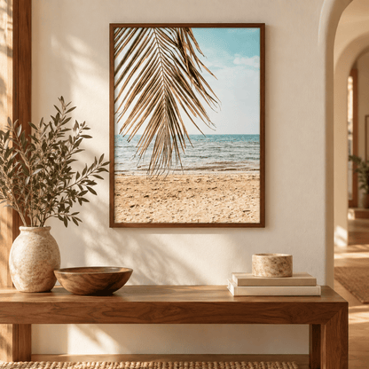Palm Fringe Shore Canvas Print