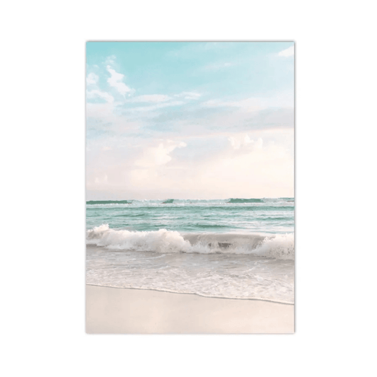 Pastel Ocean Waves Canvas Print