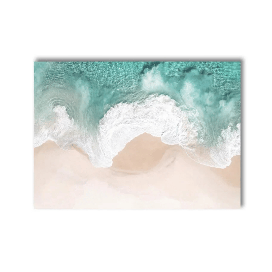 Turquoise Shoreline Canvas Print