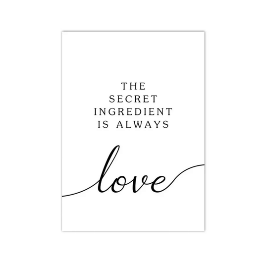 Secret Ingredient Love Canvas Print