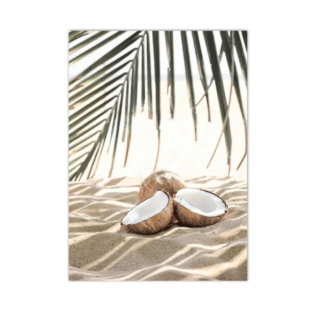 Coconut Shade Tropical Canvas Print