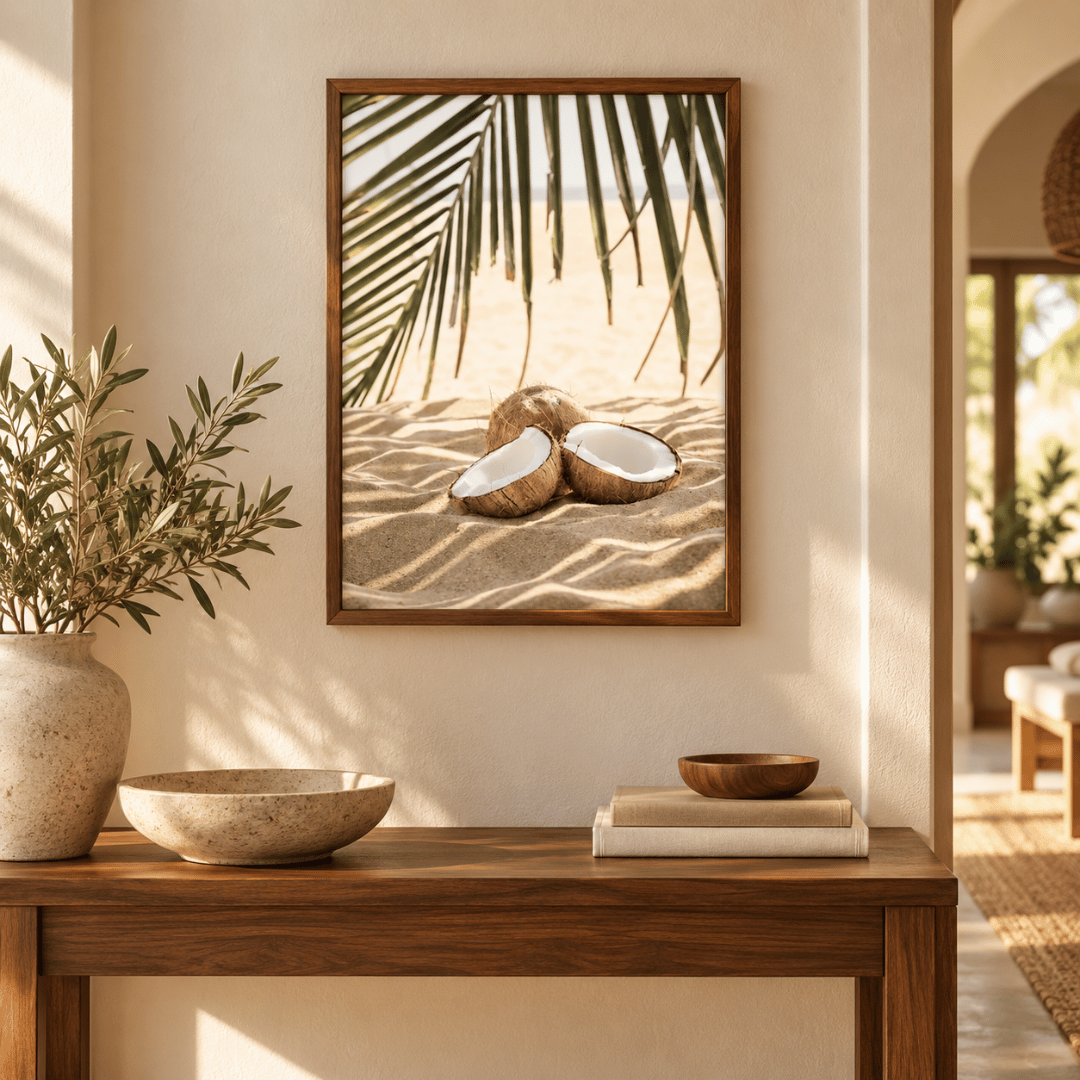 Coconut Shade Tropical Canvas Print