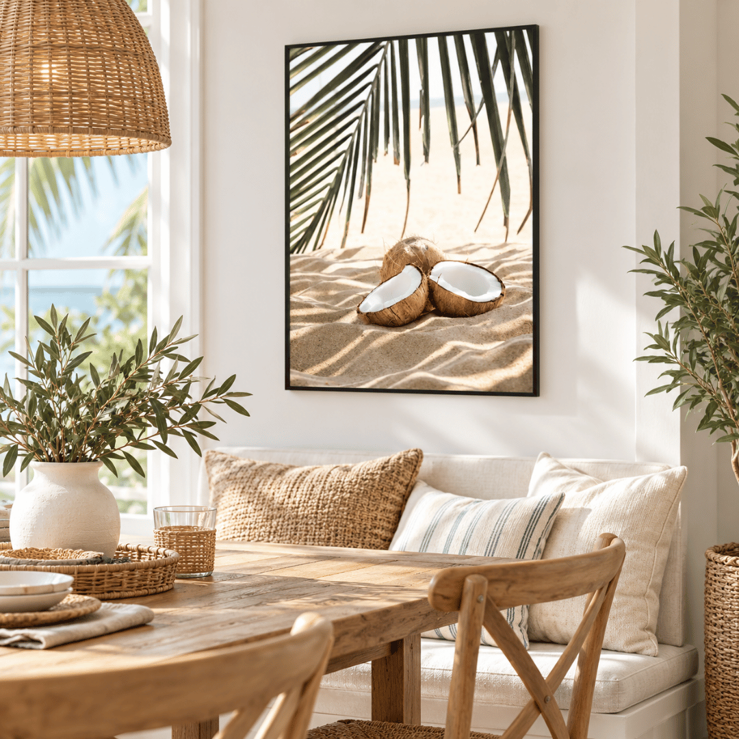 Coconut Shade Tropical Canvas Print