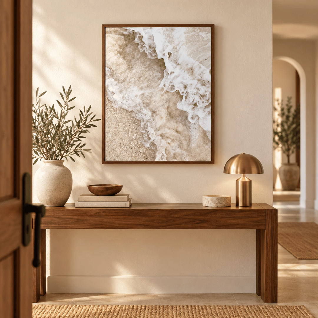 Soft Tide Coastal Canvas Print