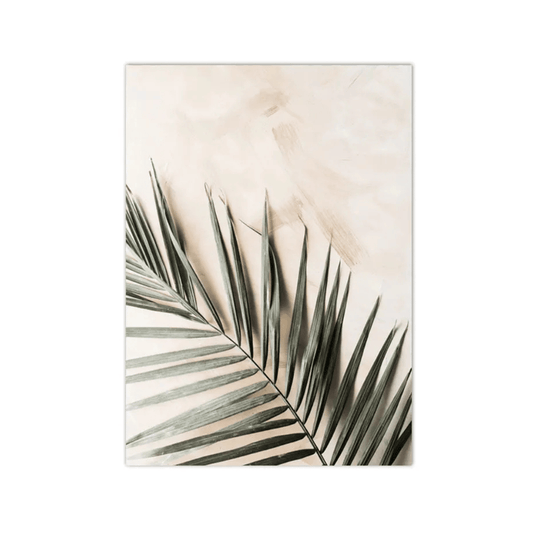 Palm Shadow Botanical Canvas Print