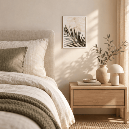 Palm Shadow Botanical Canvas Print