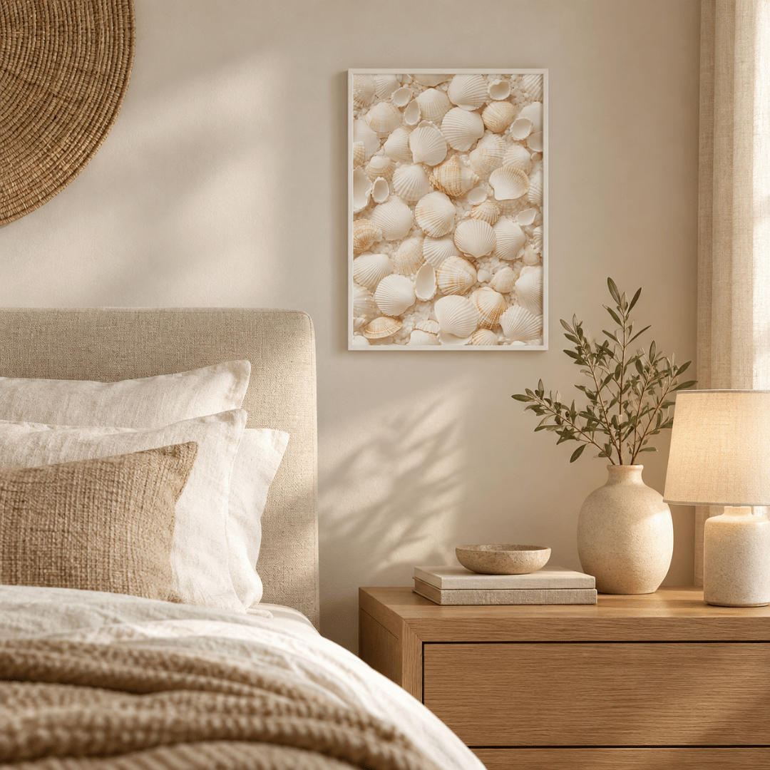 Ivory Seashell Collection Canvas Print