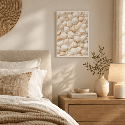 Ivory Seashell Collection Canvas Print