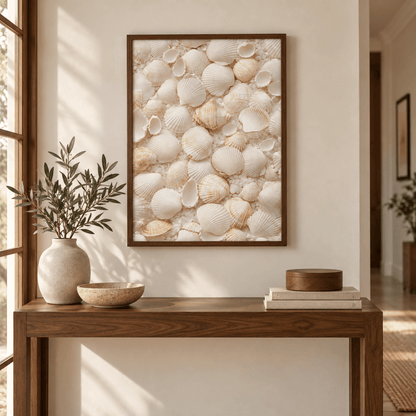 Ivory Seashell Collection Canvas Print