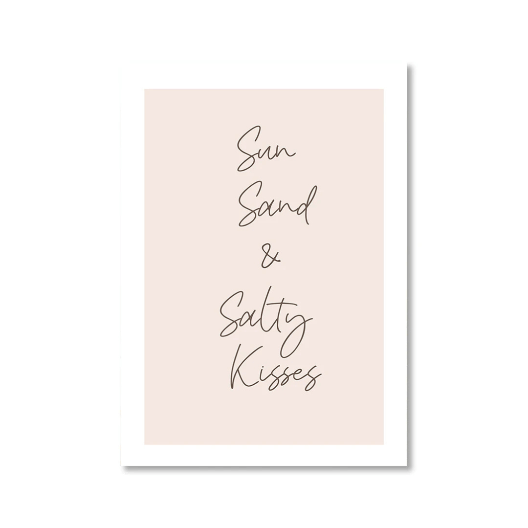 Sun Sand Salty Kisses Canvas Print