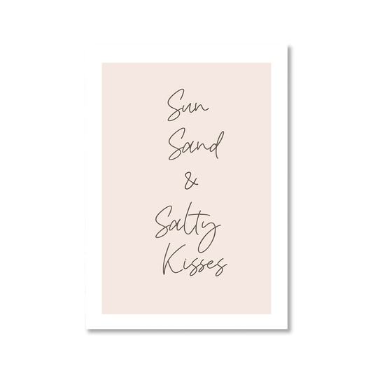 Sun Sand Salty Kisses Canvas Print