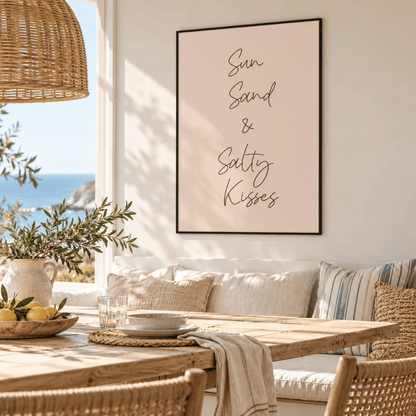 Sun Sand Salty Kisses Canvas Print