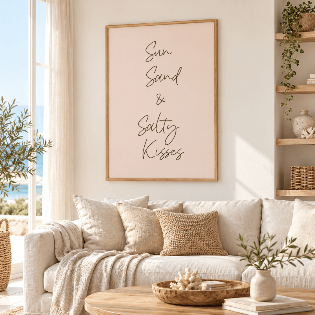 Sun Sand Salty Kisses Canvas Print