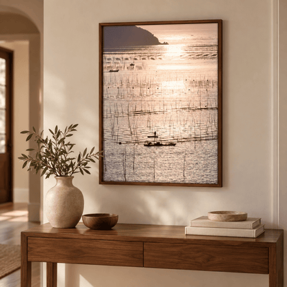 Golden Tidal Waters Canvas Print