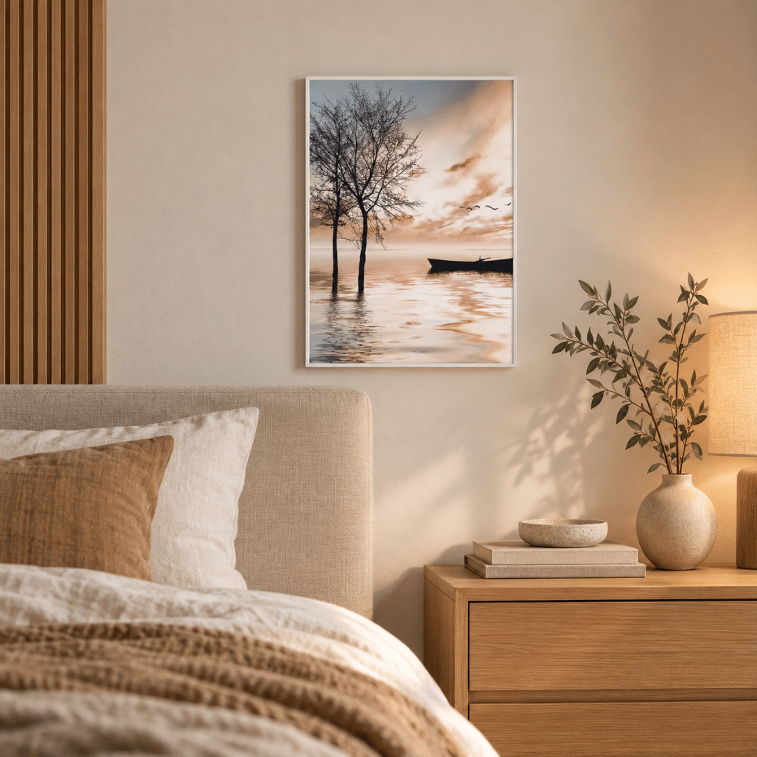 Stillwater Sunset Boat Canvas Print