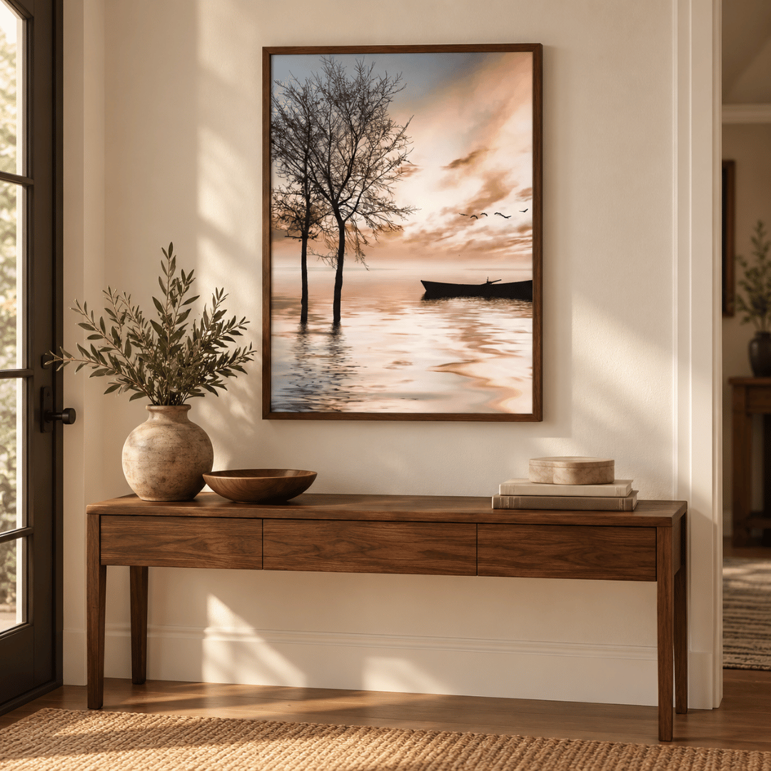 Stillwater Sunset Boat Canvas Print