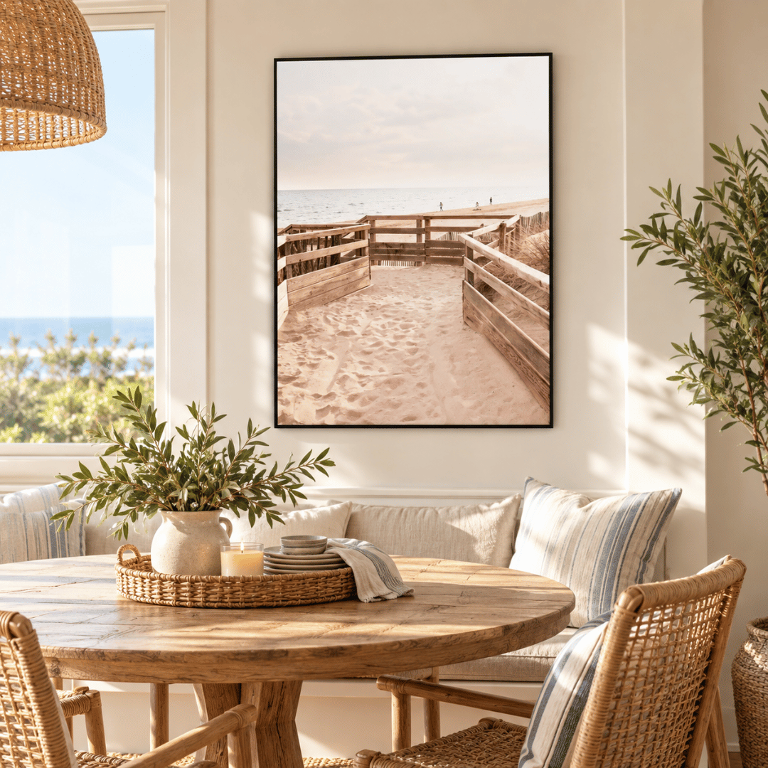 Path To The Shore Canvas Print