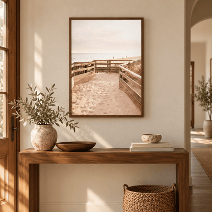 Path To The Shore Canvas Print