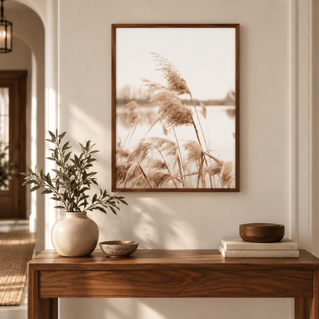Soft Reed Plumes Canvas Print