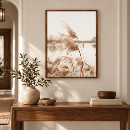 Soft Reed Plumes Canvas Print