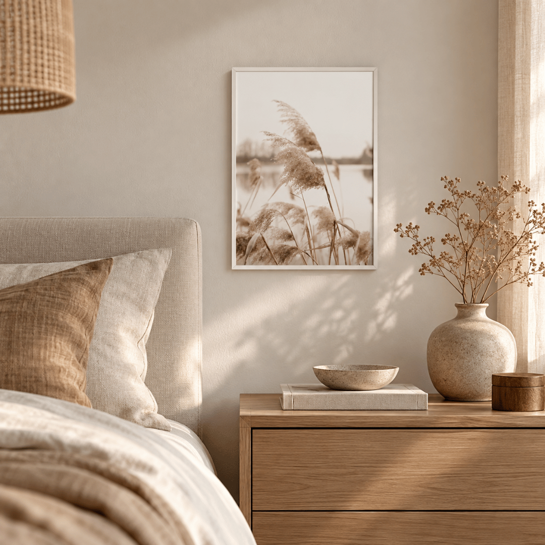 Soft Reed Plumes Canvas Print