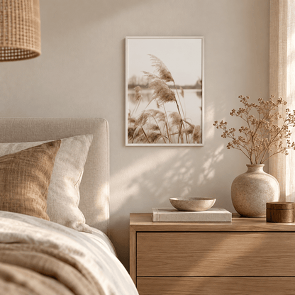Soft Reed Plumes Canvas Print