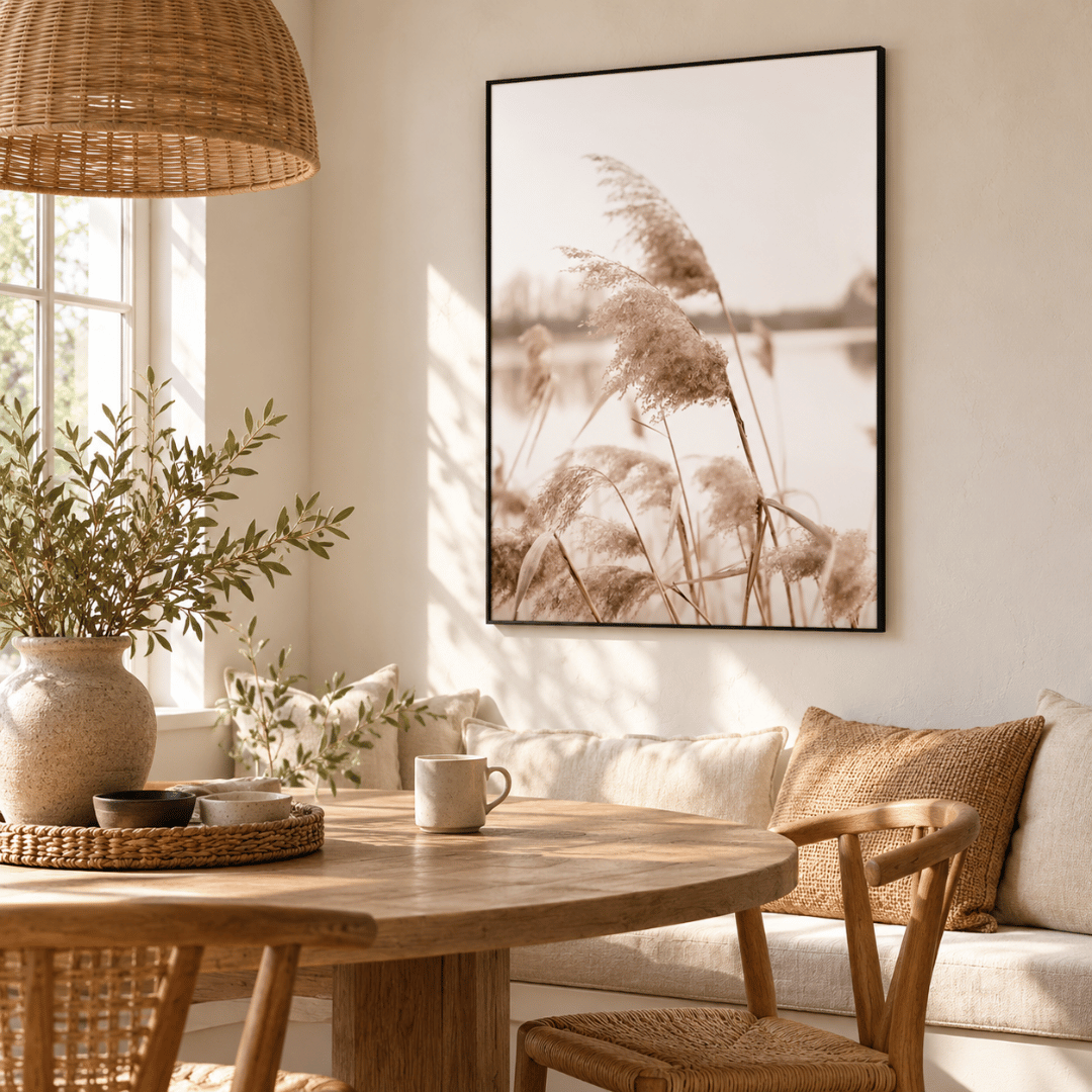 Soft Reed Plumes Canvas Print
