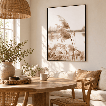 Soft Reed Plumes Canvas Print