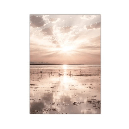 Sunlit Tidal Horizon Canvas Print