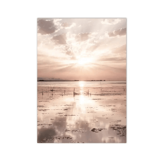Sunlit Tidal Horizon Canvas Print