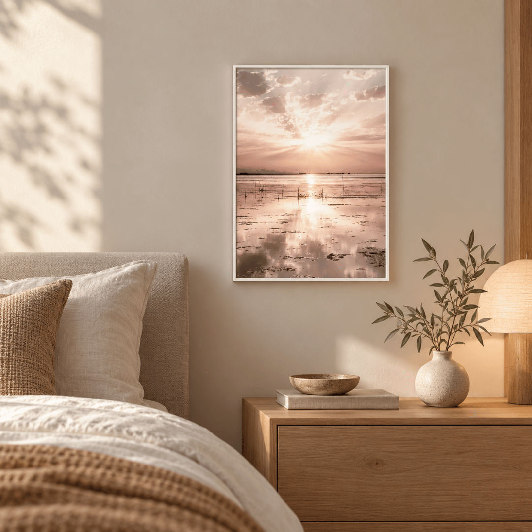 Sunlit Tidal Horizon Canvas Print