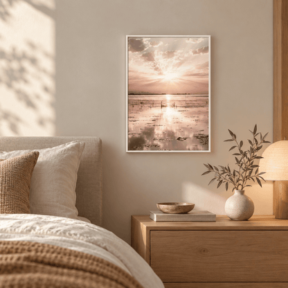 Sunlit Tidal Horizon Canvas Print