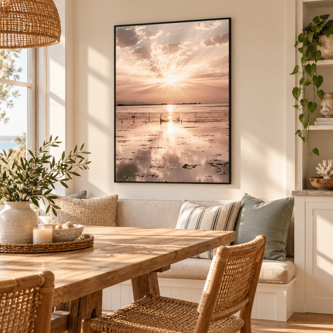 Sunlit Tidal Horizon Canvas Print