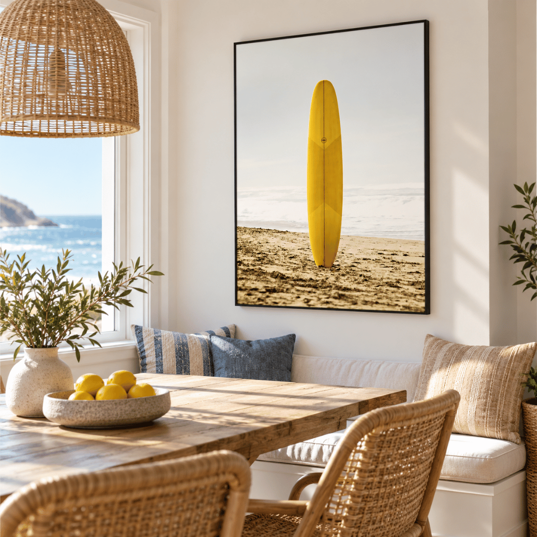 Sunshine Longboard Canvas Print