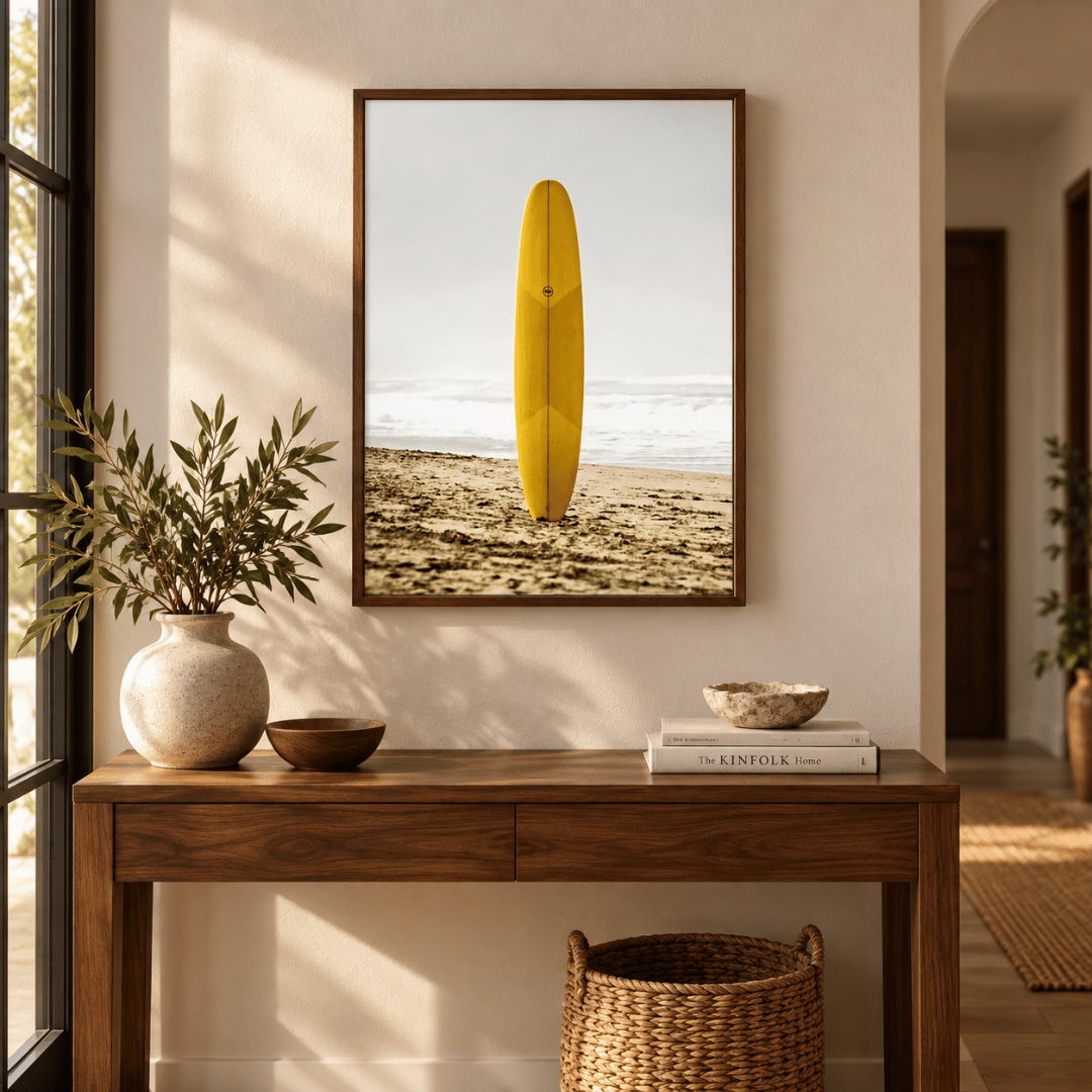 Sunshine Longboard Canvas Print