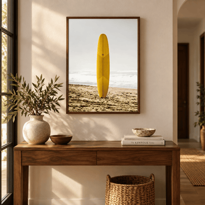 Sunshine Longboard Canvas Print