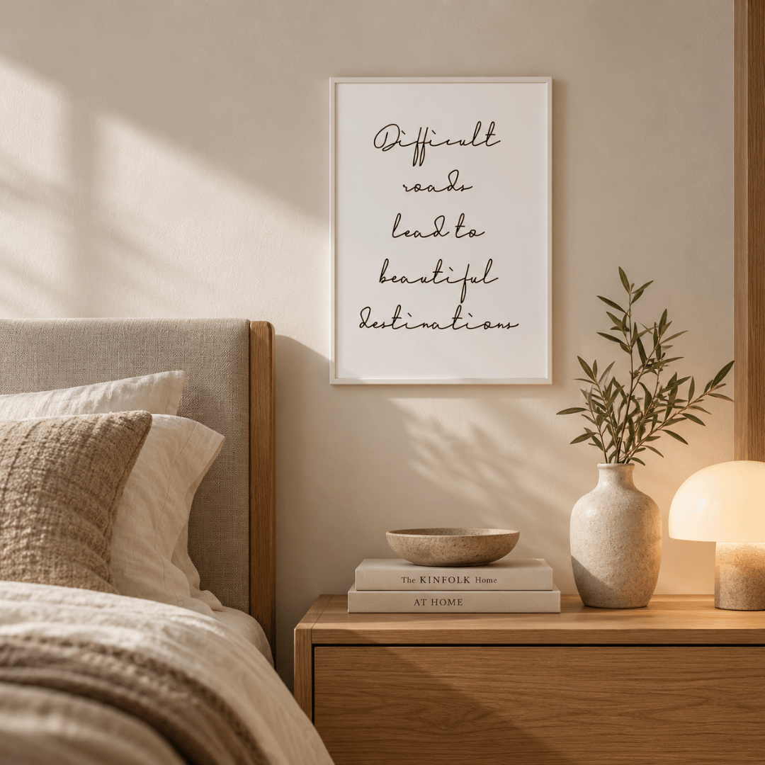 Beautiful Destinations Quote Canvas Print
