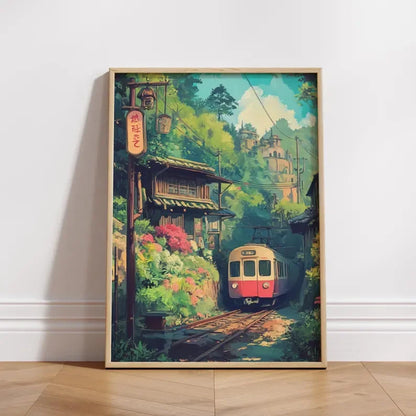 Anime Japanese Train Journey Canvas Print