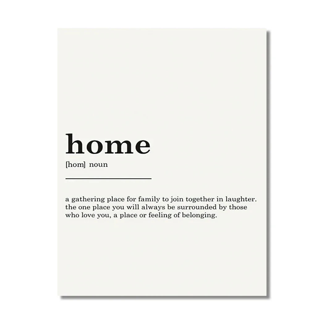 Bohemian Beige & Black Abstract Canvas Print